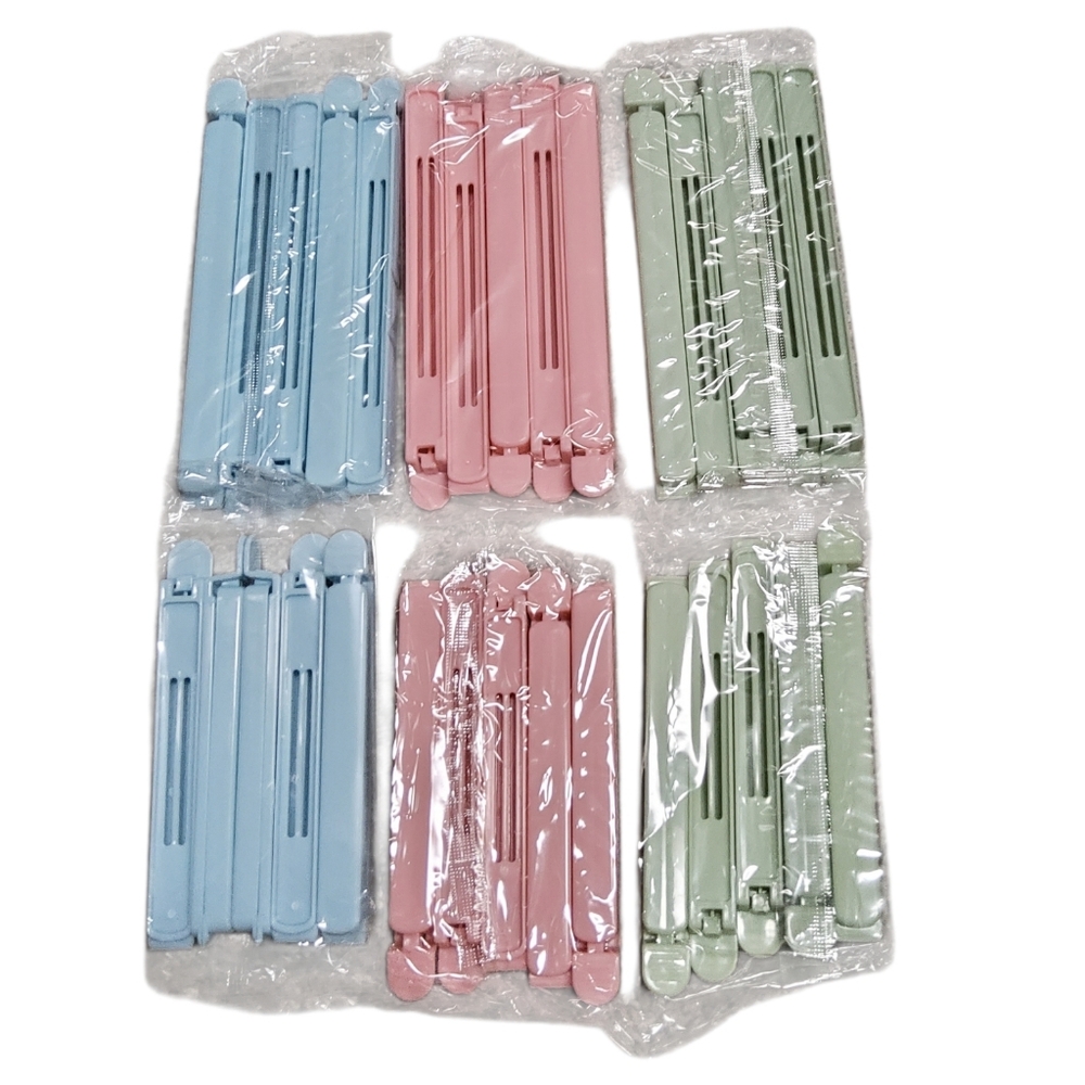 Plastic Chip Clips for Food Packages, Curved Design Sealing Bag Clips for Food